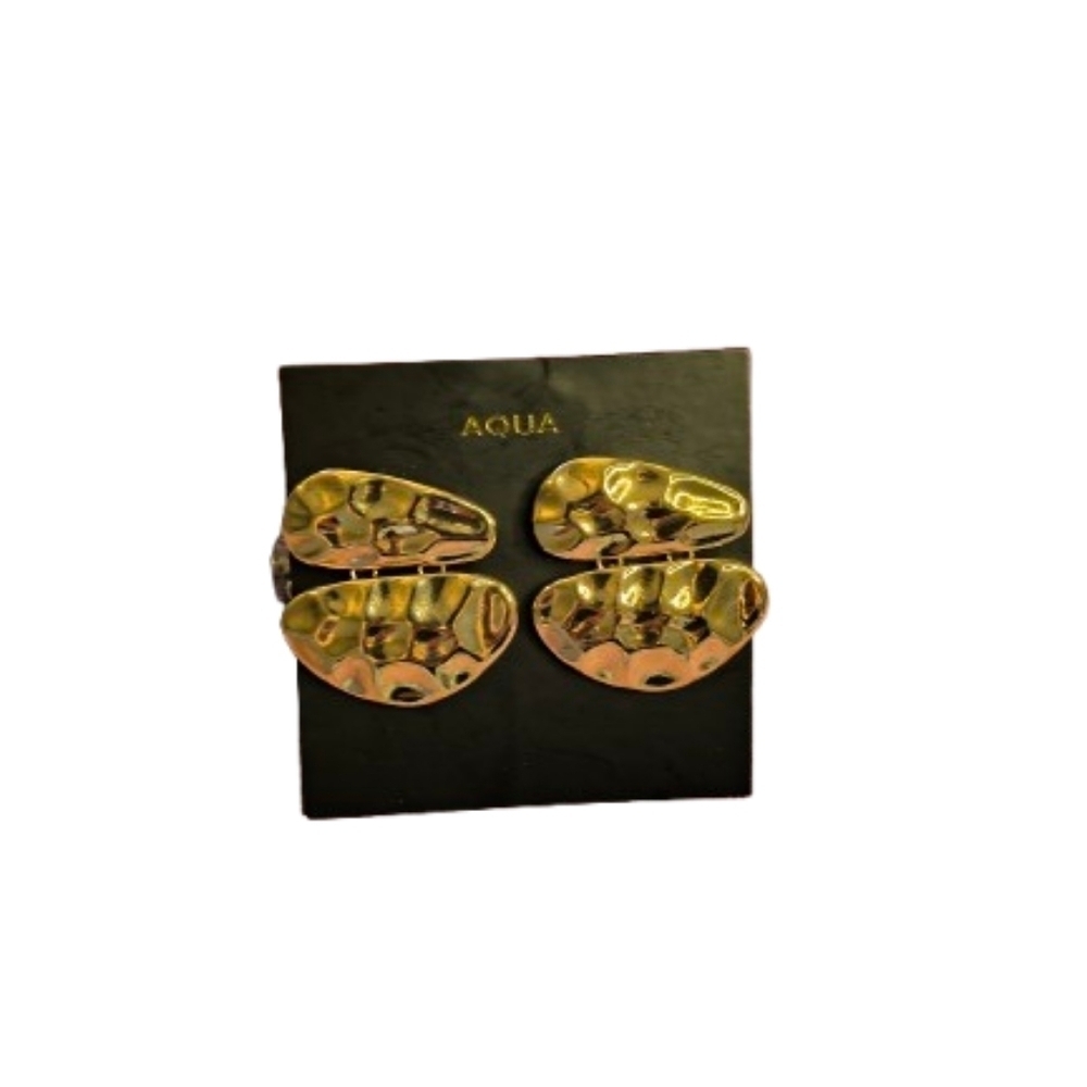 Aqua Chunky Gold-Toned Earrings NWT Macy's
